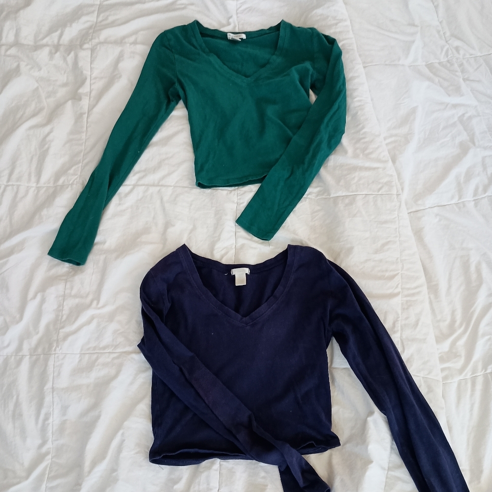 Bozzolo Teal Long Sleeve Top